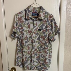 Burlebo Camouflage Button Down Shirt